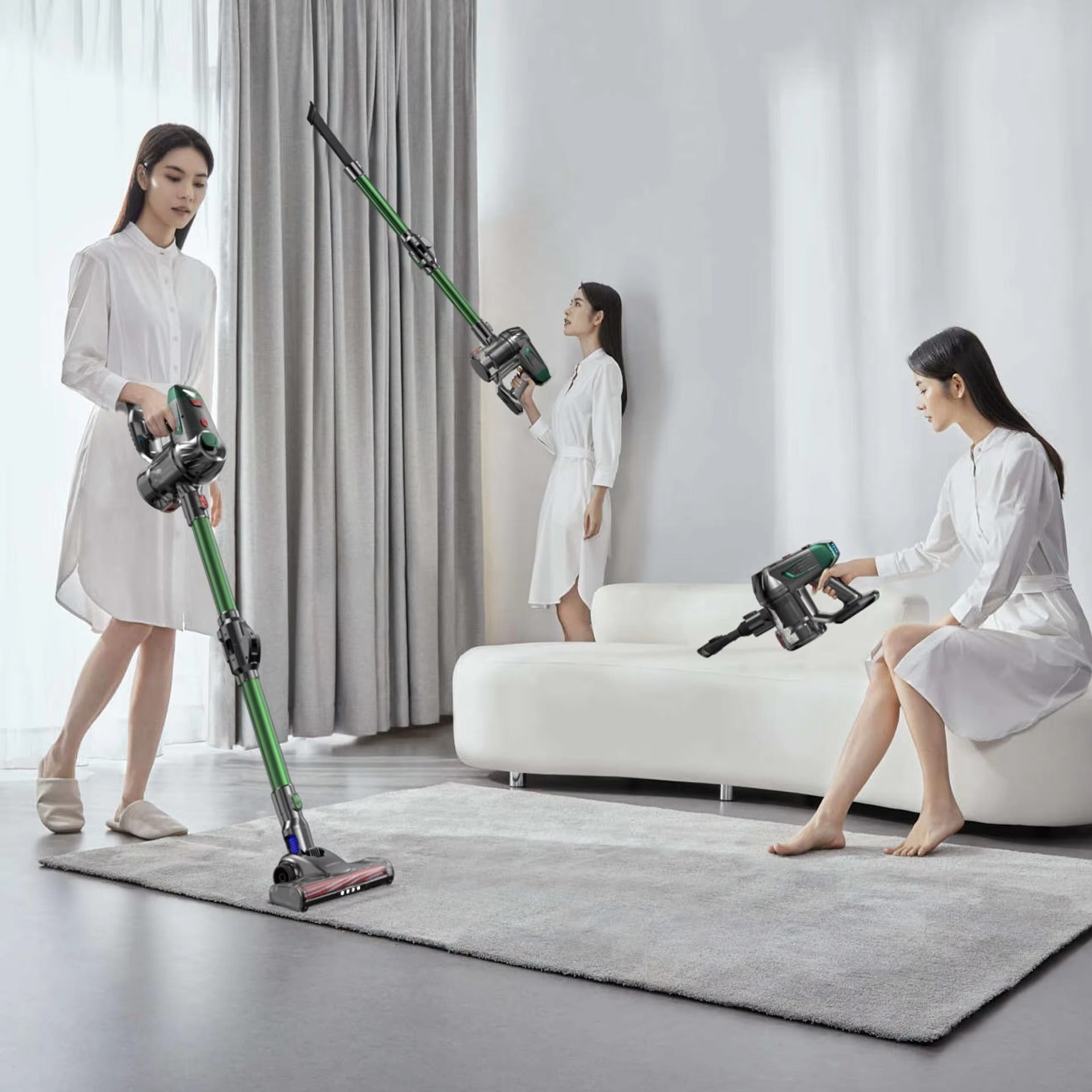 Portable Stick Cordless Vacuum Cleaner 150W 11Kpa